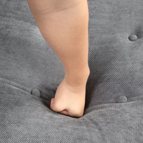 66.5" Linen Upholstered Sleeper Bed, Pull Out Sofa Bed Couch attached two throw pillows, Dual USB Charging Port and Adjustable Backrest for Living Roo 66.5" Linen Upholstered Sleeper Bed, Pull Out Sofa Bed Couch attached two throw pillows, Dual USB Charging Port and Adjustable Backrest for Living Roo