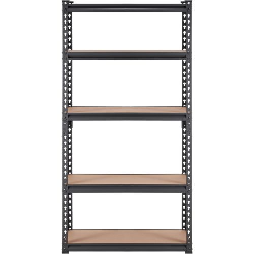 VEVOR Storage Shelving Unit, 5-Tier Adjustable, 2000 lbs Capacity, Heavy Duty Garage Shelves Metal Organizer Utility Rack, Black, 30" L x 12" W x 60"