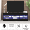 TV Stand for Up to 60 Inch TV,Modern High Gloss Entertainment Center with Open Shelf,TV Stand Console Table for Living Room,Bedroom