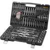 VEVOR Tap and Die Set, 116-Piece Include Metric and SAE Size, Bearing Steel Taps and Dies, Essential Threading Tool for Cutting External Internal Thre