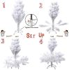 5' Premium Spruce Artificial Christmas Tree w/Metal Stand;  White