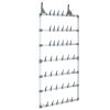 Hanging Shoe Rack Silver 26"x5.1"x54.7"