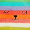 [Rainbow Rabbit] Bolster Decorative Back Cushion Throw Pillow Bedrest