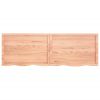 Bathroom Countertop Light Brown 70.9"x23.6"x(0.8"-1.6") Treated Solid Wood