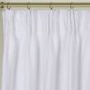 Newport Blackout Curtains for Bedroom, Linen Curtains for Living Room, Window Curtains, Room Darkening Curtains 108 Inches Long, White