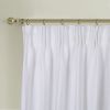 Newport Blackout Curtains for Bedroom, Linen Curtains for Living Room, Window Curtains, Room Darkening Curtains 96 Inches Long, White
