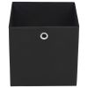 Storage Boxes 10 pcs Non-woven Fabric 11"x11"x11" Black