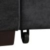 66.5" Velvet Upholstered Sleeper Bed , Pull Out Sofa Bed Couch attached two throw pillows,Dual USB Charging Port and Adjustable Backrest for Living Ro