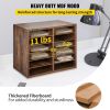 VEVOR 12 Compartments Wood Literature Organizer, Adjustable Shelves, Medium Density Fiberboard Mail Center, Office Home School Storage for Files, Docu