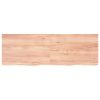 Bathroom Countertop Light Brown 70.9"x23.6"x(0.8"-2.4") Treated Solid Wood