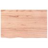 Bathroom Countertop Light Brown 31.5"x19.7"x(0.8"-1.6") Treated Solid Wood