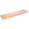 Bathroom Countertop Light Brown 47.2"x11.8"x(0.8"-1.6") Treated Solid Wood