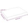 Bathroom Countertop Light Brown 15.7"x11.8"x(0.8"-1.6") Treated Solid Wood