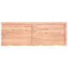 Bathroom Countertop Light Brown 55.1"x19.7"x(0.8"-1.6") Treated Solid Wood