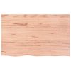Bathroom Countertop Light Brown 31.5"x19.7"x(0.8"-2.4") Treated Solid Wood