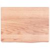 Bathroom Countertop Light Brown 15.7"x11.8"x(0.8"-1.6") Treated Solid Wood
