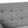 66.5" Linen Upholstered Sleeper Bed, Pull Out Sofa Bed Couch attached two throw pillows, Dual USB Charging Port and Adjustable Backrest for Living Roo