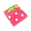 [Pink Strawberry] Bolster Decorative Back Cushion Throw Pillow