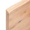 Bathroom Countertop Light Brown 39.4"x23.6"x(0.8"-1.6") Treated Solid Wood