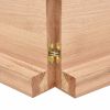 Bathroom Countertop Light Brown 70.9"x23.6"x(0.8"-2.4") Treated Solid Wood