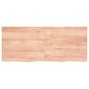 Bathroom Countertop Light Brown 47.2"x19.7"x(0.8"-1.6") Treated Solid Wood