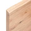 Bathroom Countertop Light Brown 47.2"x11.8"x(0.8"-1.6") Treated Solid Wood