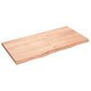 Bathroom Countertop Light Brown 47.2"x23.6"x(0.8"-1.6") Treated Solid Wood