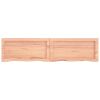 Bathroom Countertop Light Brown 47.2"x11.8"x(0.8"-1.6") Treated Solid Wood