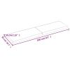 Bathroom Countertop Light Brown 63"x19.7"x(0.8"-1.6") Treated Solid Wood