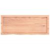 Bathroom Countertop Light Brown 39.4"x15.7"x(0.8"-1.6") Treated Solid Wood