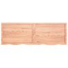 Bathroom Countertop Light Brown 70.9"x23.6"x(0.8"-2.4") Treated Solid Wood