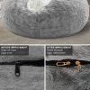 Bag Chair Coverit Was Only A Cover, Not A Full Bean Bag Chair Cushion,Big Round Soft Fluffy PV Velvet Sofa Bed Cover, Living Room Furniture, Lazy Sofa