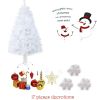 5' Premium Spruce Artificial Christmas Tree w/Metal Stand;  White