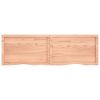 Bathroom Countertop Light Brown 63"x19.7"x(0.8"-1.6") Treated Solid Wood