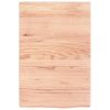 Bathroom Countertop Light Brown 15.7"x23.6"x(0.8"-1.6") Treated Solid Wood