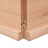 Bathroom Countertop Light Brown 63"x19.7"x(0.8"-1.6") Treated Solid Wood