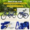 VEVOR Tricycle Adult 24'' Wheels Adult Tricycle 7-Speed 3 Wheel Bikes For Adults Three Wheel Bike For Adults Adult Trike Adult Folding Tricycle Foldab